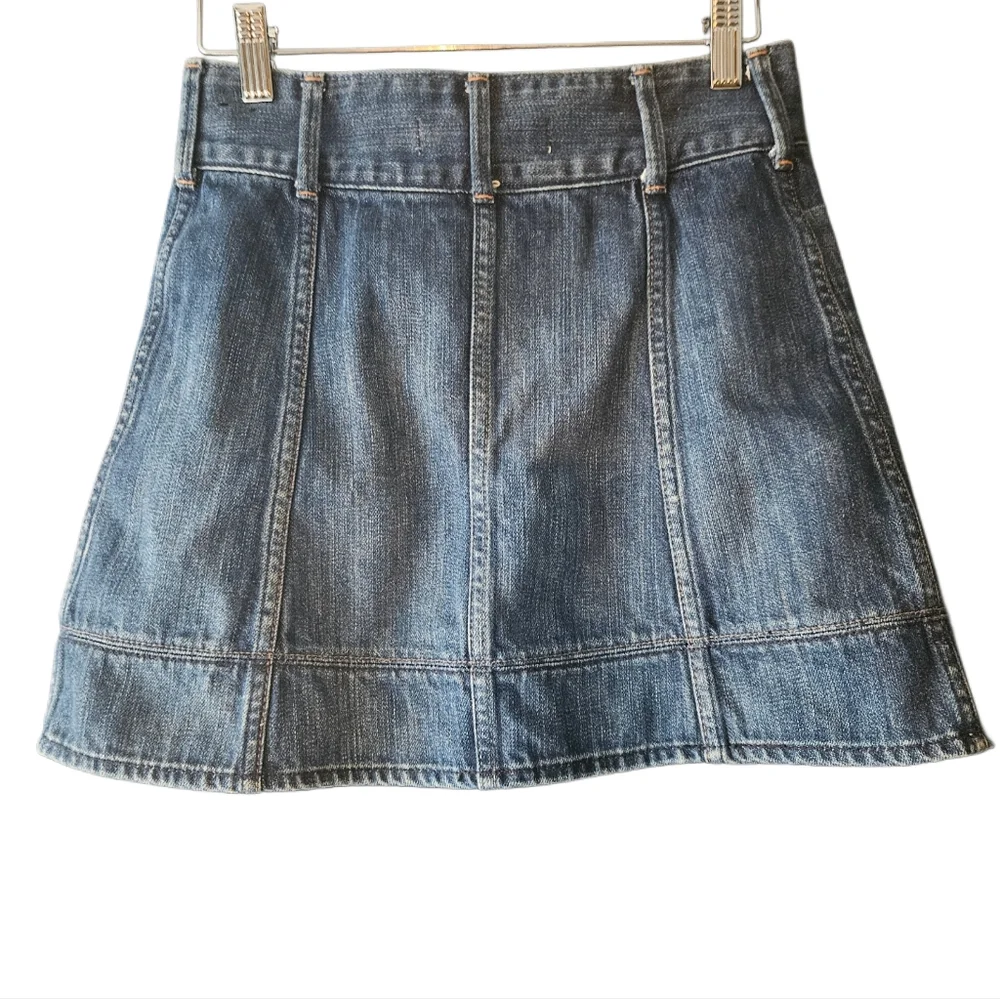 Abercrombie & Fitch Y2K Lace-Up Denim Mini Skirt - Size 00